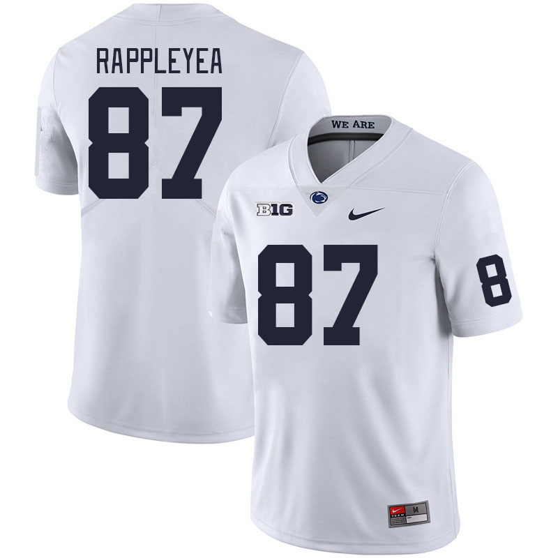 Men #87 Andrew Rappleyea Penn State Nittany Lions College Football Jerseys Stitched Sale-White